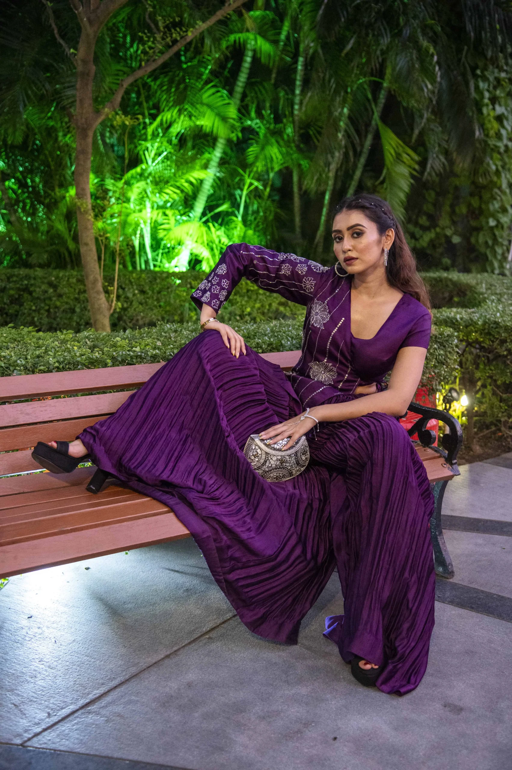 Jamuni Jaal Co-ord With Jacket