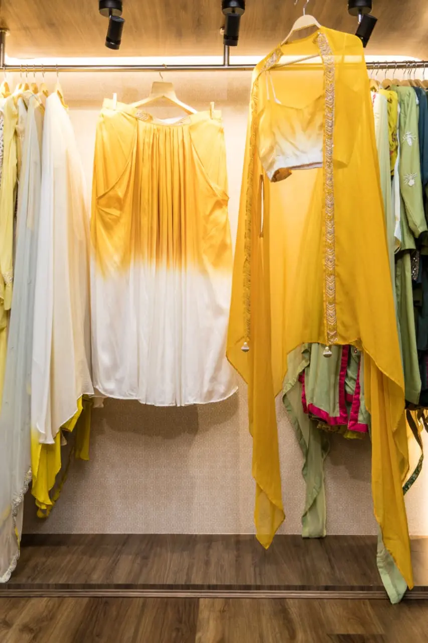 Haldi Noor Ivory And Yellow Lehenga Set