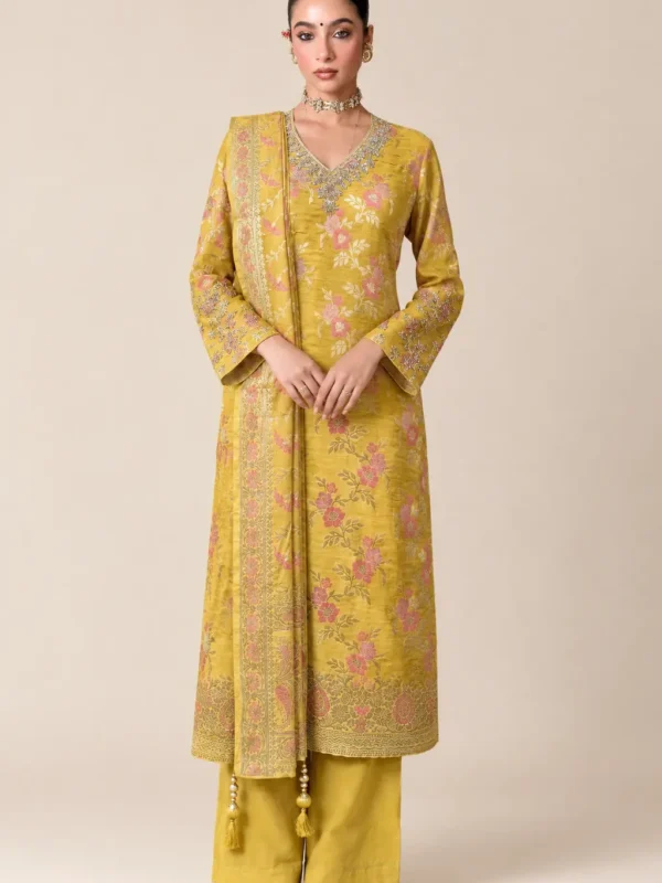 Basanta Floral Banarasi Suit Set
