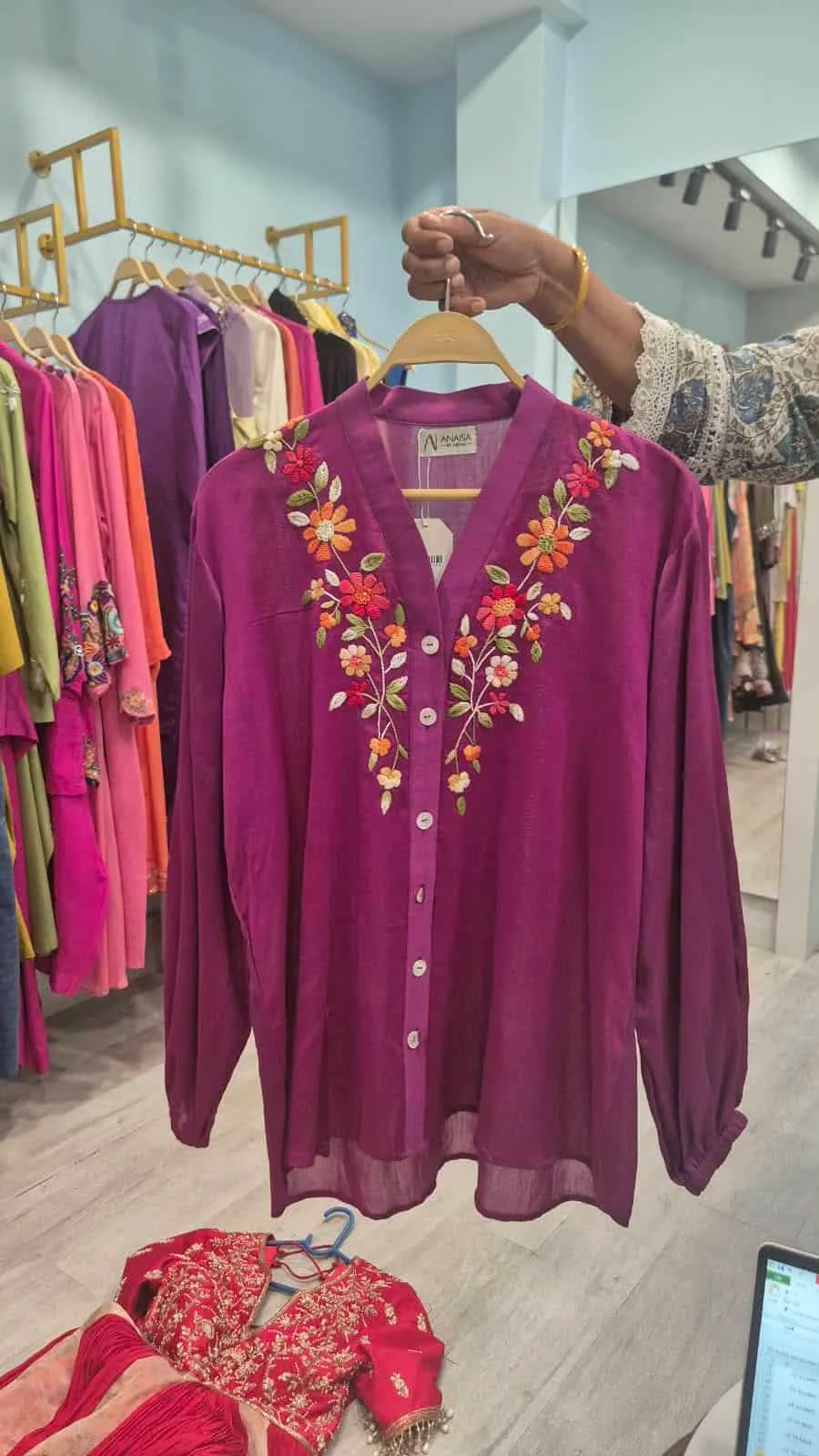 Magenta Wildflower Tunic
