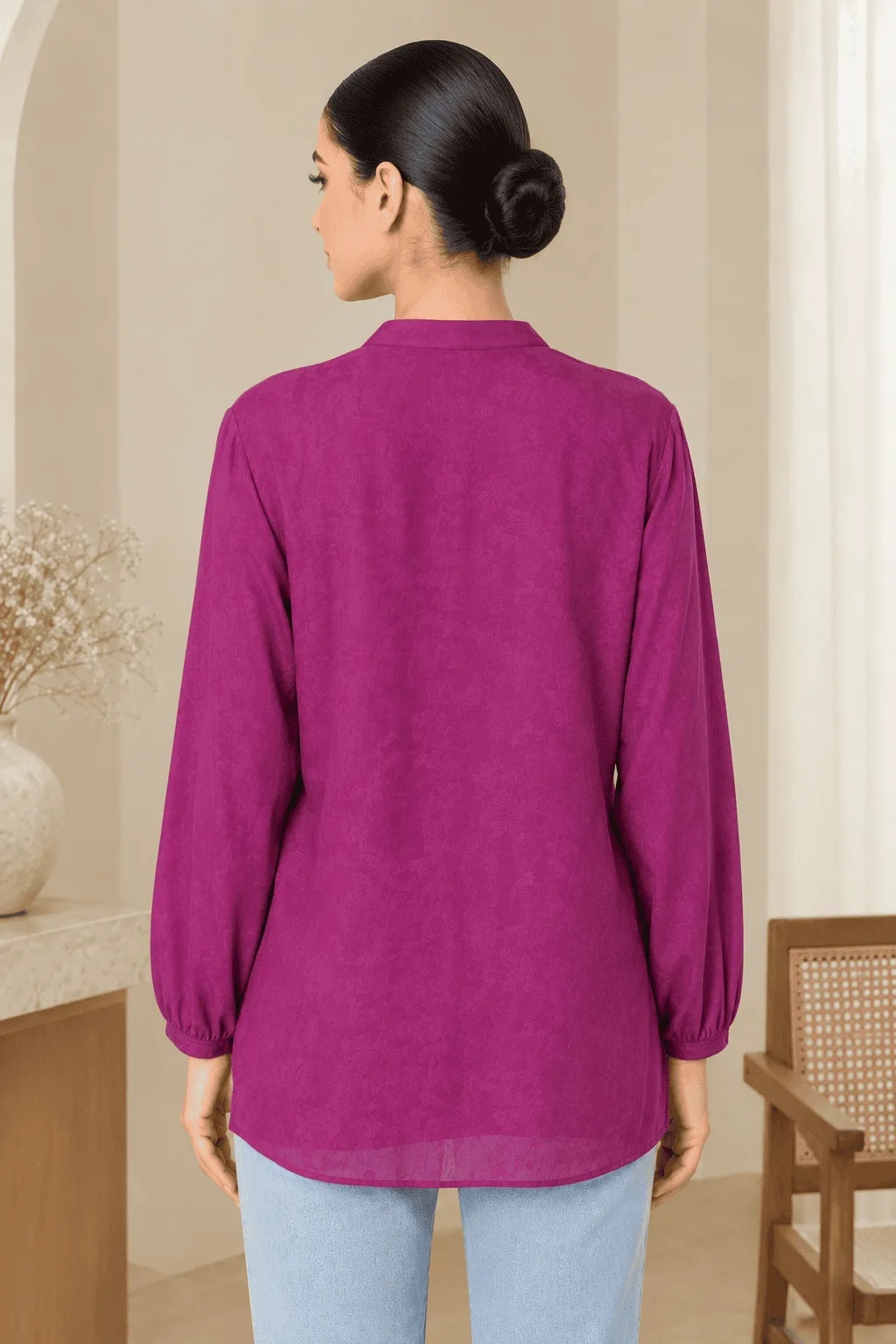 Magenta Wildflower Tunic
