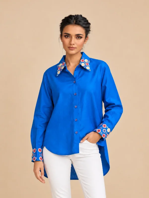 Indigo Bloom Shirt