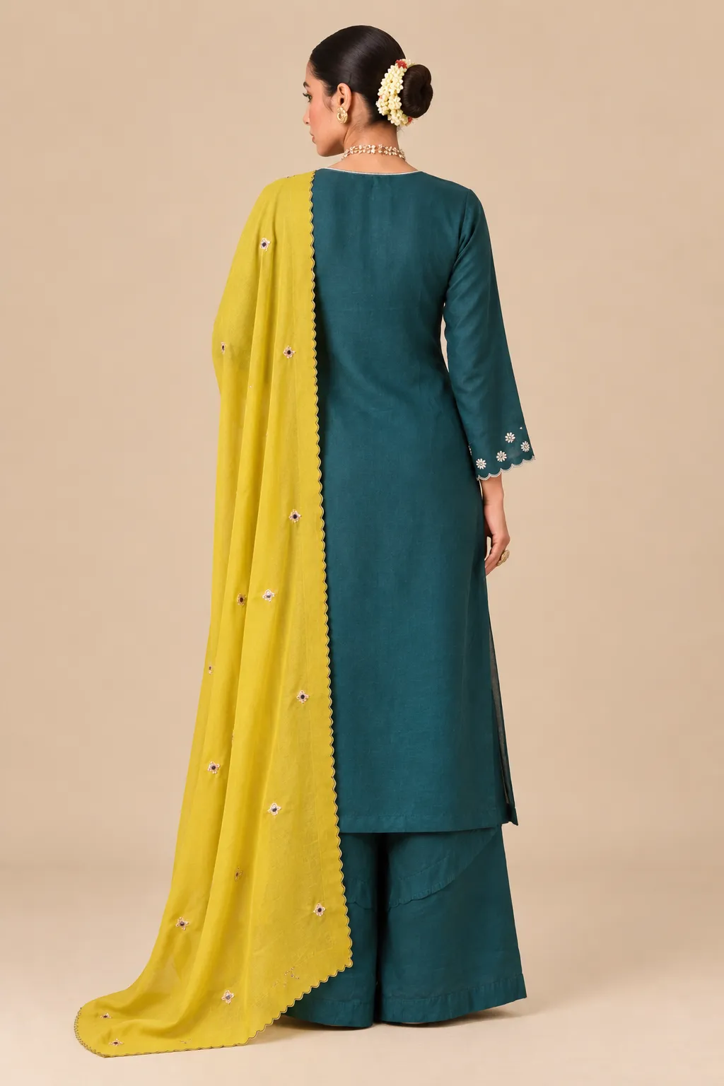 Earthy Green Mustard Suit Set