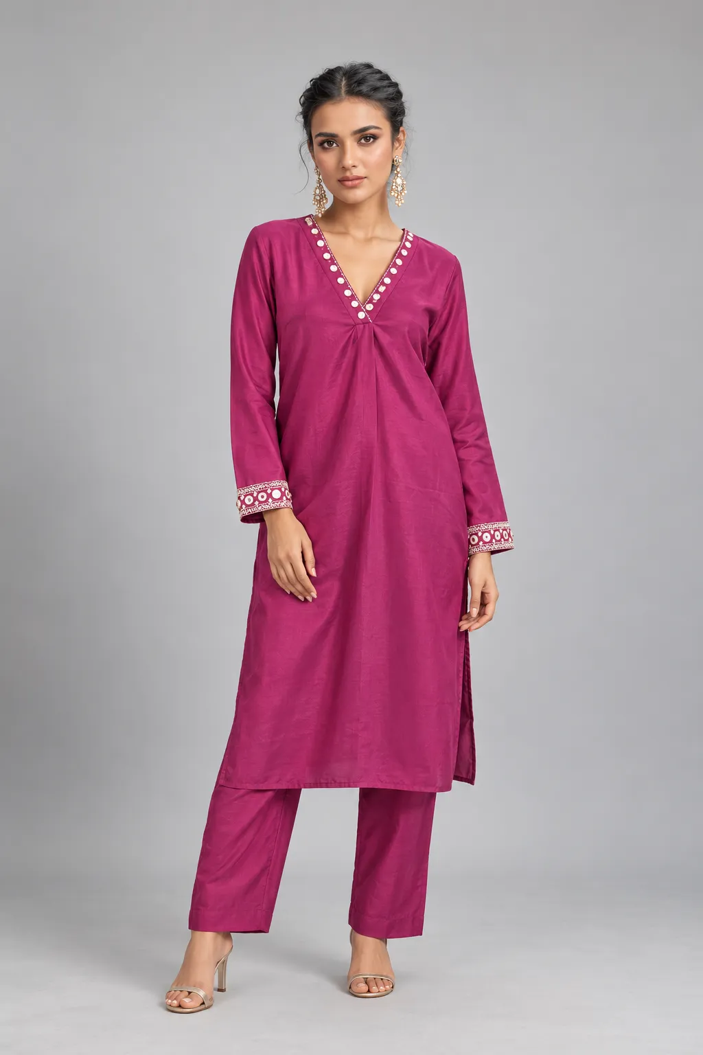 Berry Luxe Kurta Set