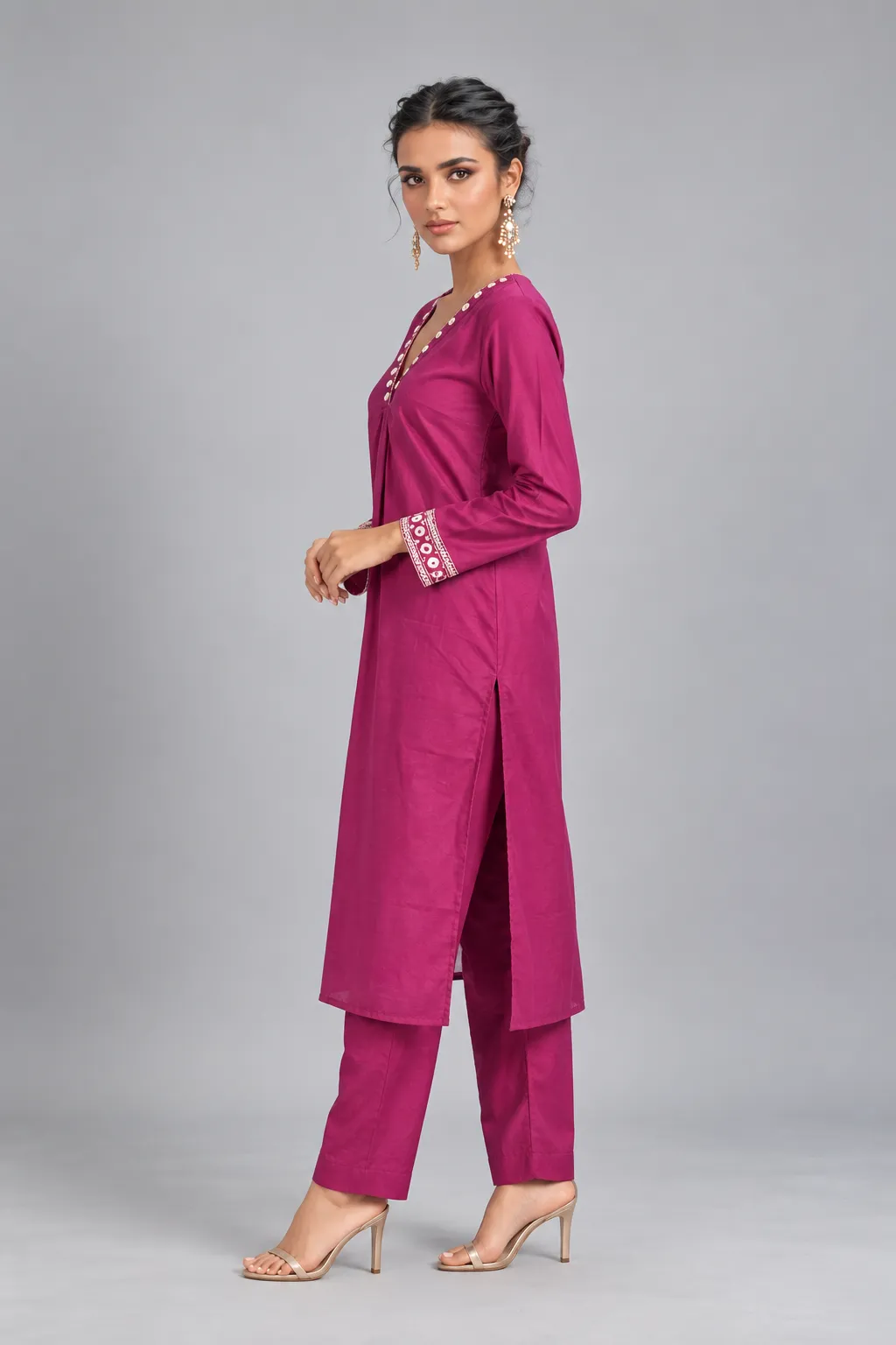 Berry Luxe Kurta Set