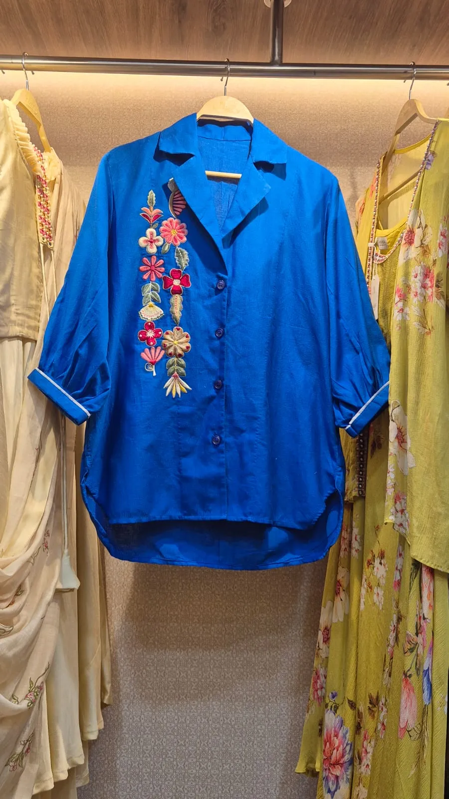 Cobalt Bloom Shirt